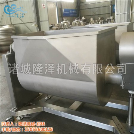 自動(dòng)高強(qiáng)度裙帶菜橫軸拌料機(jī)
